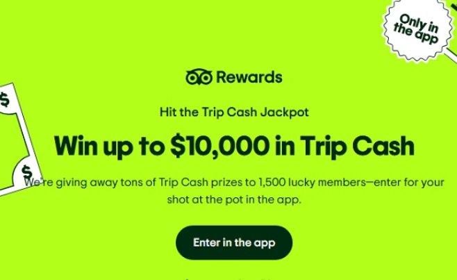 Tripadvisor Trip Cash Giveaway – Win $10,000 Trip Cash