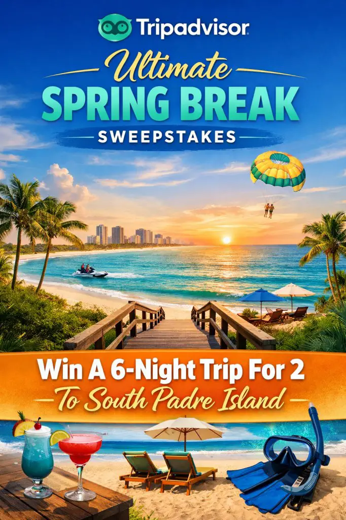 TripAdvisor Ultimate Spring Break Sweepstakes – Win A 6-Night Trip For 2 To South Padre Island