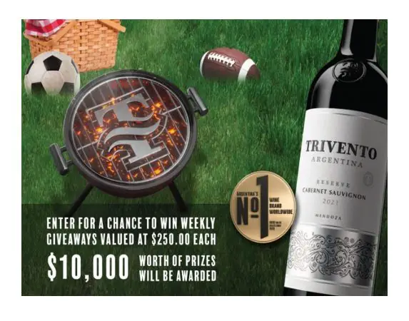 Trivento $10,000 Tailgate Sweepstakes - $250 Gift Card, 40 Winners