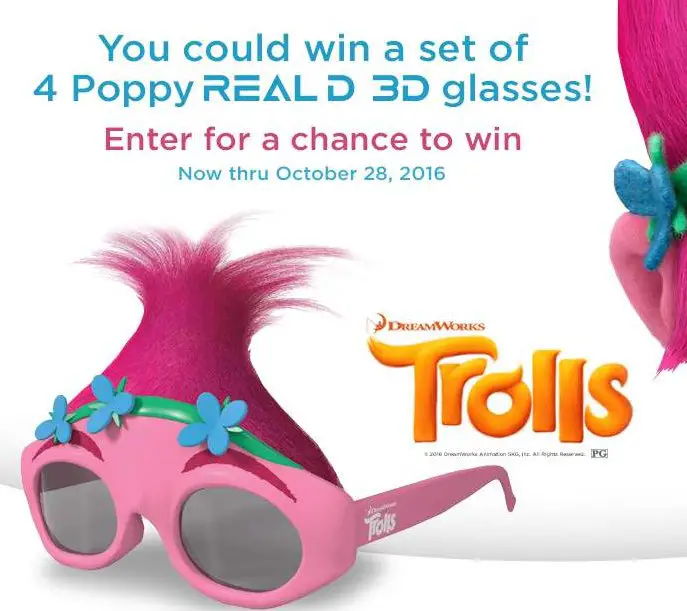 Trolls Sweepstakes for 100 Winners!
