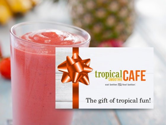 Tropical Smoothie Café Gift Card Sweepstakes