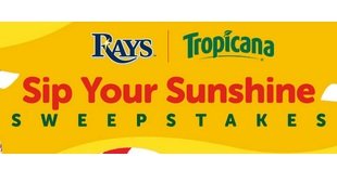 Tropicana Sip Your Sunshine Sweepstakes - Win Rays Home Game Tickets, Jerseys and More!