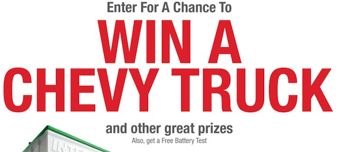 The Truckload of Prizes Sweepstakes, 2 Trucks!