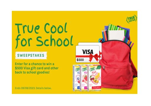 True Citrus True Cool for School Sweepstakes