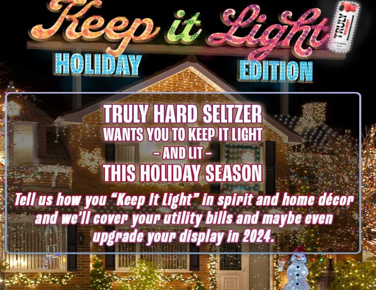 Truly Keep It Light Holiday Contest - Win $350 & More  (101 Winners)