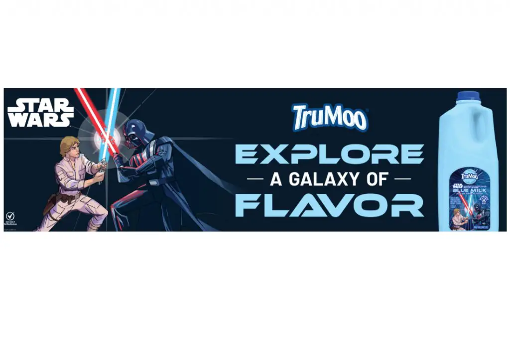 TruMoo STAR WARS Blue Milk Instant Win Game And Sweepstakes - Win Merch, Gift Card Or $5,000