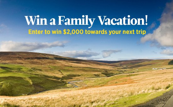 Try a $2000 Travel Sweepstakes