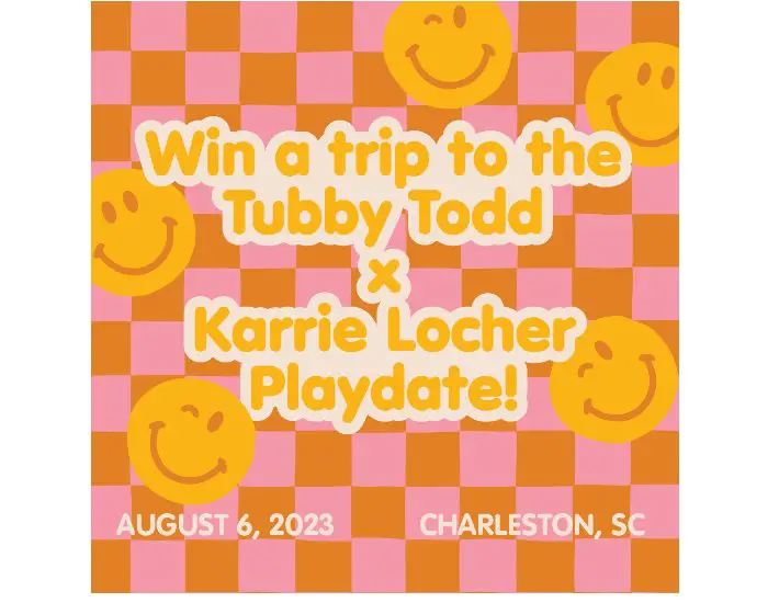 Tubby Todd Bath Co. Sweepstakes - Win A Trip To The Tubby Todd X Karrie Locher Playdate