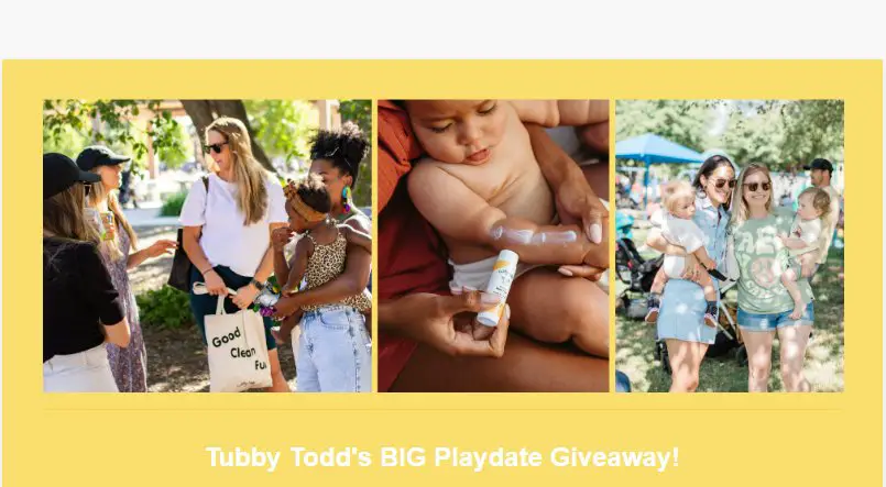 Tubby Todd’s BIG Playdate Sweepstakes - Enter For A Chance To Win Sunsticks (500 Winners)