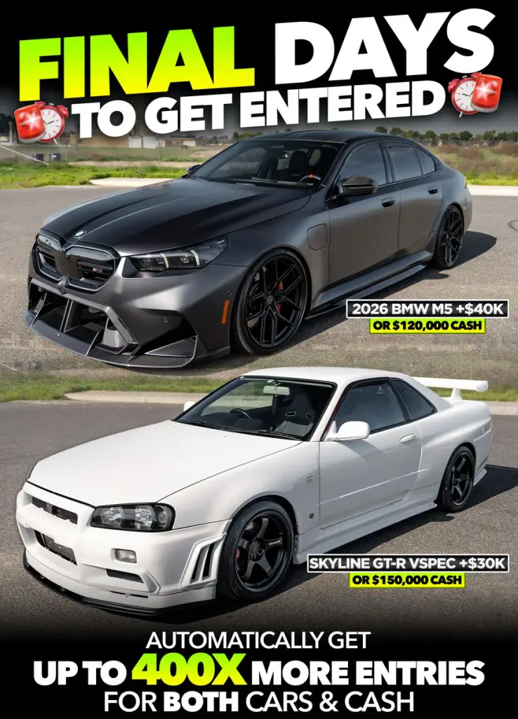 Tuner NISSAN GT-R V-Spec Car Sweepstakes – Win A 1999 Nissan Skyline GT-R V-Spec