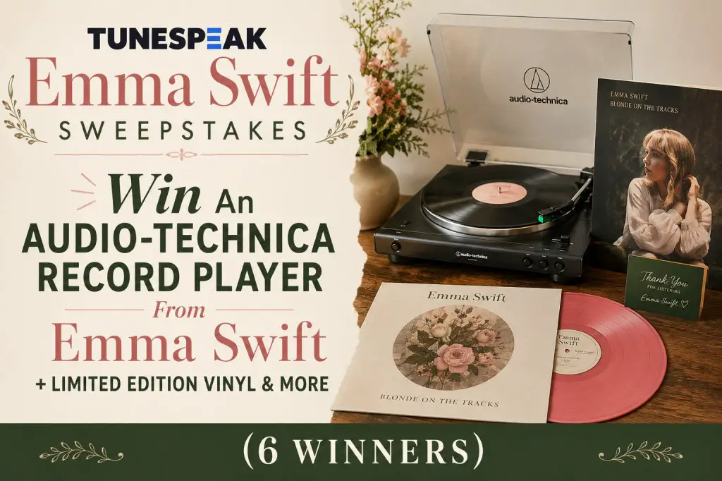 Tunespeak Emma Swift Sweepstakes – Win An Audio-Technica Record Player From Emma Swift + Limited Edition Vinyl & More (6 Winners)