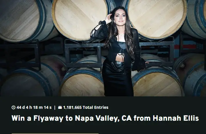 TUNESPEAK Flyaway To Napa Valley Sweepstakes – Win A Trip For 2 To Napa Valley, CA