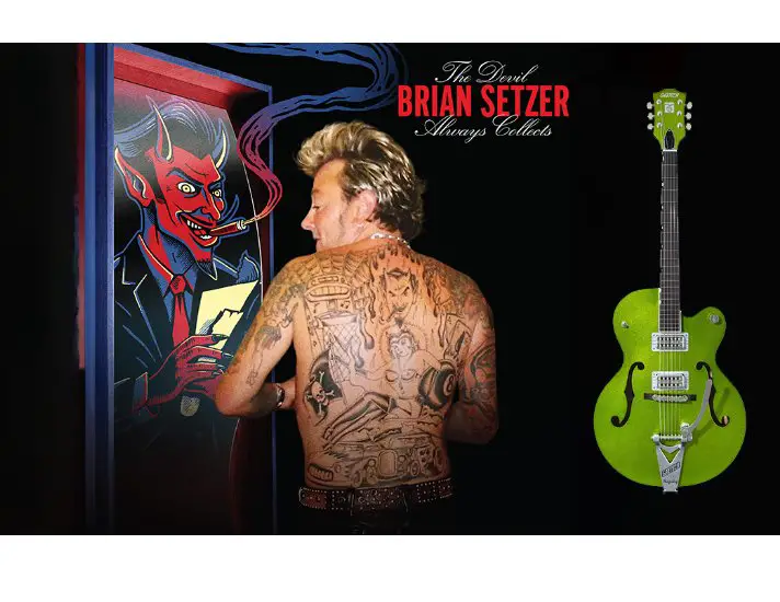 Tunespeak Sweepstakes - Win A Brian Setzer Hot Rod Gretsch Guitar + Vinyl/CD Bundle Of The Devil Always Collects
