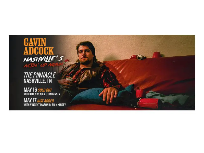 Tunespeak Sweepstakes - Win A Flyaway To See Gavin Adcock In Nashville, TN