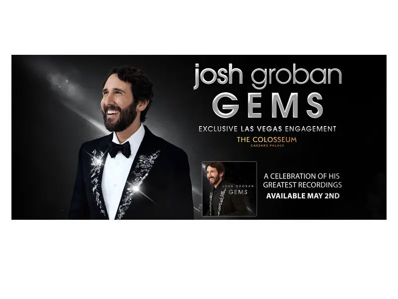 Tunespeak Sweepstakes - Win A Flyaway To See Josh Groban At Caesar's Palace In Las Vegas
