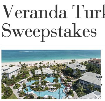 Turks And Caicos Ocean Club Sweepstakes