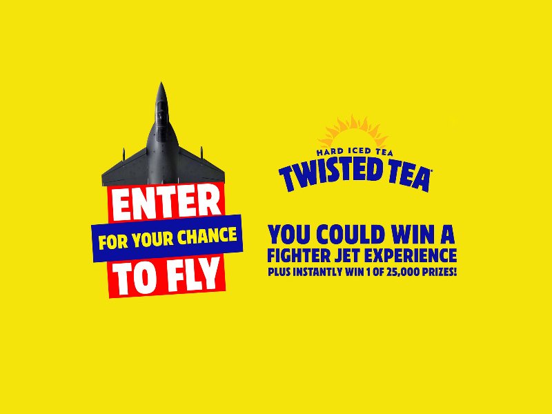 Twisted Tea Summer Instant Win Sweepstakes - Win A Fighter Jet Experience For Two Or Pit Viper Sunglasses
