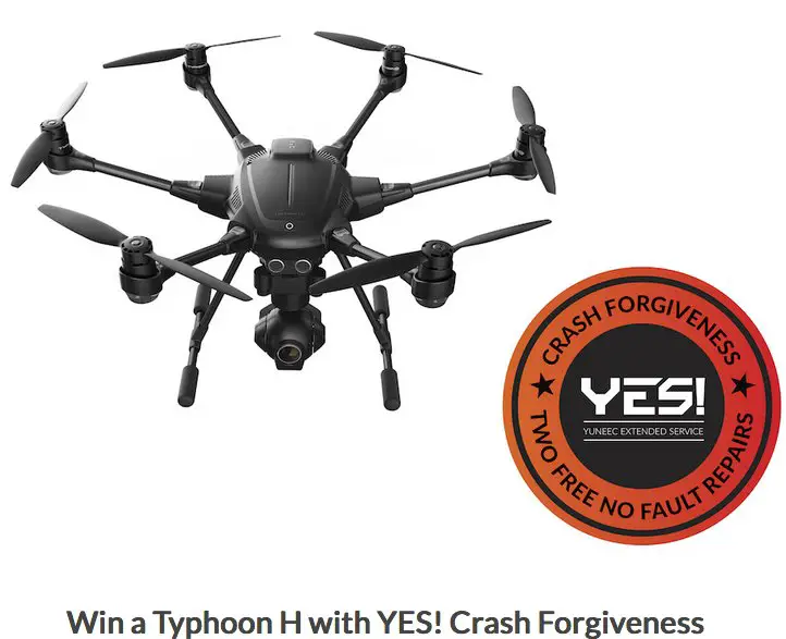 Typhoon H with YES! Crash Forgiveness Sweepstakes