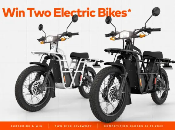 UBCO Bikes Holiday Giveaway - Win 2 Electric Bikes (1 For You, 1 For Your Friend)