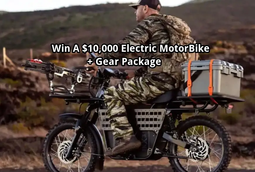 UBCO eBikes Sweepstakes - Win UBCO Hunt Edition 2x2 Electric Motorcycle + A Next Level Gear Package