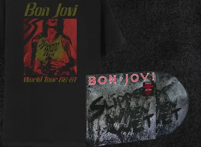 Udiscover Music Bon Jovi Slippery When Wet Giveaway - Win 3 Bon Jovi Vinyl Albums + 1 T-shirt