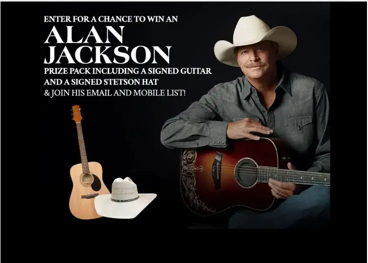 UDiscoverMusic Alan Jackson Summer 2023 Sweepstakes – Win Free Alan Jackson Signed Guitar And Stetson Hat