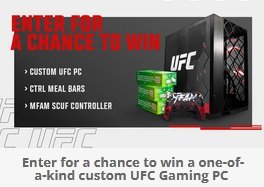 UFC Custom Gaming PC Sweepstakes - Win a Brand New PC with Controller and More!