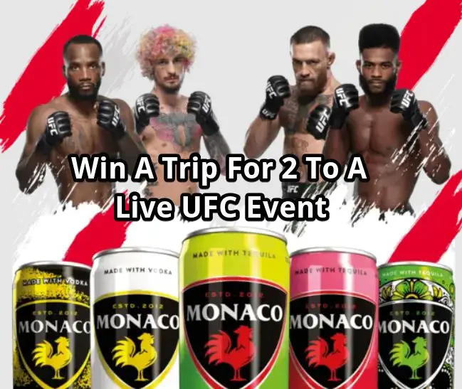 UFC Monaco Sweepstakes – Win A Trip For 2 To A Live UFC Event