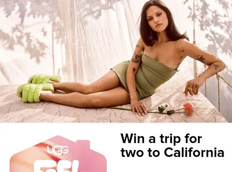 UGG Rewards Feel House Sweepstakes - Win A Free Trip For 2 To California