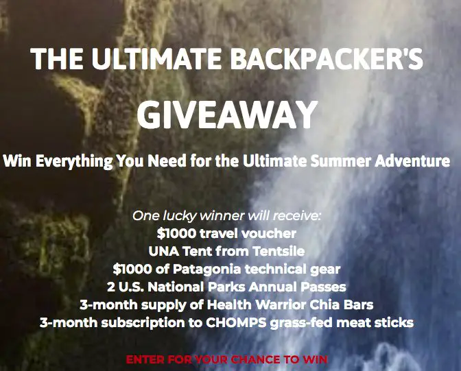 Ultimate Backpacker's Sweepstakes