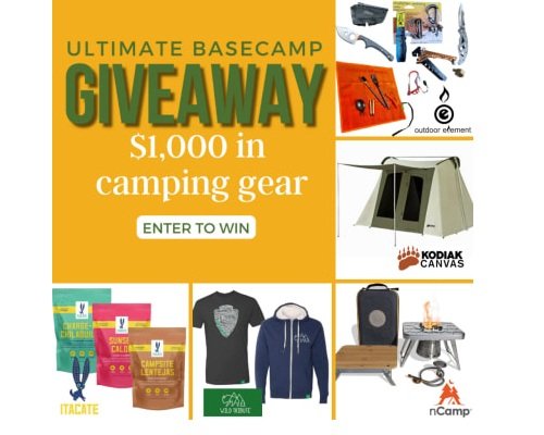 Ultimate Basecamp Giveaway - Win Outdoor Gear Worth $1,000