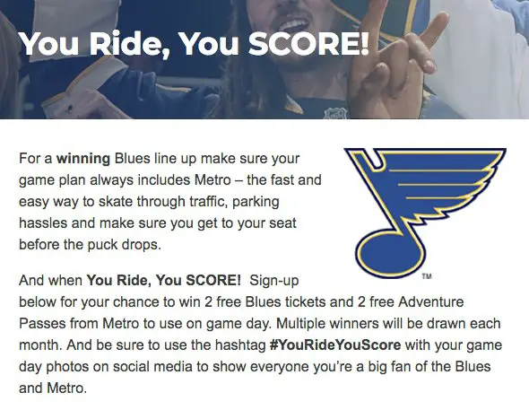 Ultimate Blues Hockey Experience Sweepstakes