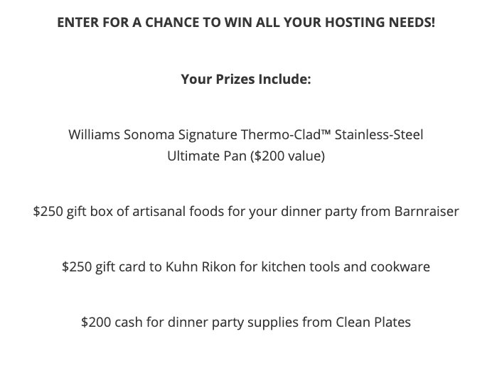 Ultimate Dinner Party Giveaway