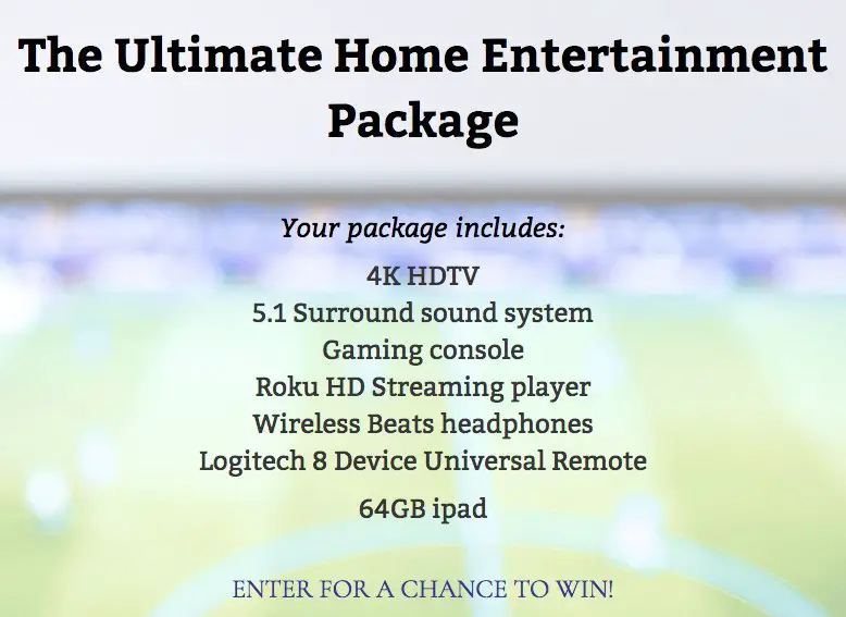 Ultimate Home Entertainment Package Giveaway