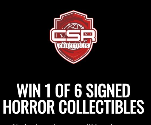 Ultimate Horror Signed Collectibles Giveaway