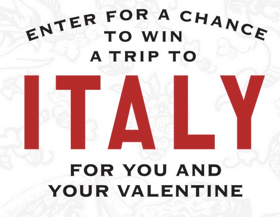 Ultimate Italian Trip Experience Sweepstakes