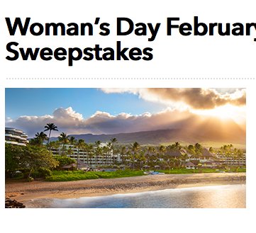 Ultimate Maui Sweepstakes