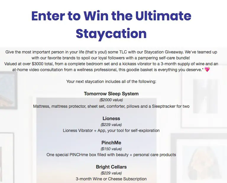 Ultimate Self Love Sweepstakes