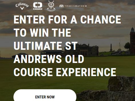 Ultimate St. Andrews Experience Sweepstakes – Win A Golf Vacation