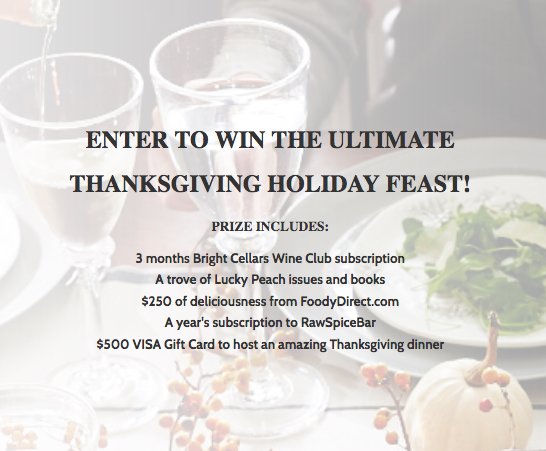 Win the Ultimate Thanksgiving Holiday Feast!