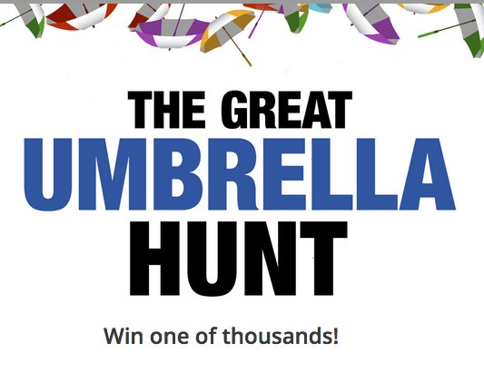 Umbrella Hunt Sweepstakes - 1000 Winners!