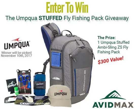Umpqua Stuffed Fly Fishing Pack Sweepstakes