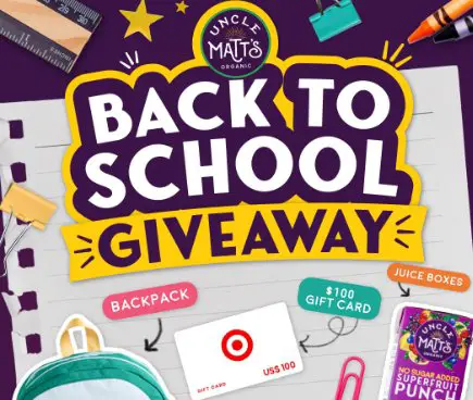 Uncle Matt”s Organic Back To School Giveaway
