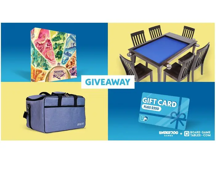 Underdog Games x BoardGameTables.com Giveaway - Win a Board Game Table, Board Games and More!