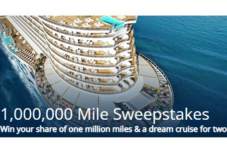 United Cruises 1,000,000 Miles Sweepstakes - Win A $3,000 Cruise For 2 + 500,000 Cruise Miles