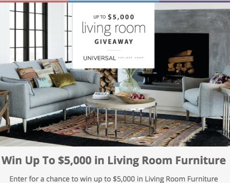 Universal Living Room Giveaway