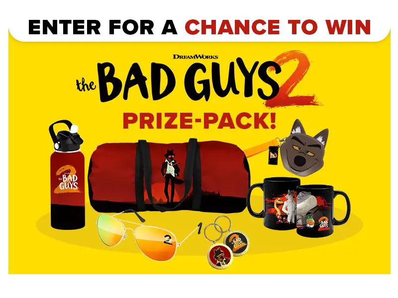 Universal Pictures The Bad Guys 2 Sweepstakes - Win A Bad Guys 2 Movie Prize Pack