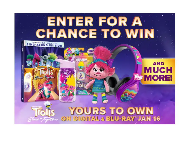 Universal Pictures Trolls Band Together Sweepstakes - Win Official Movie Merch & More