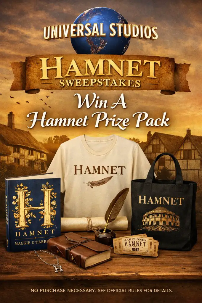 Universal Studios Hamnet Sweepstakes – Win A Hamnet Prize Pack