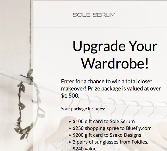 Upgrade Your Wardrobe Giveaway